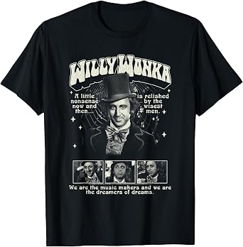 Willy Wonka and the Chocolate Factory Wonka Collage Movie T-Shirt