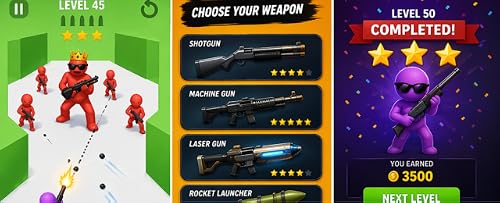 Bullet Master 3D: Action Shooting Physics Puzzle – vue 6