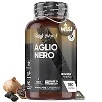 Aglio Nero Fermentato 15000mg per Capsula (6 Mesi) Senza Magnesio Stearato Estratto di Aglio 20:1, 180 Aglio Nero Capsule Inodore, S-Allylcysteine e Polifenoli, Allicina Integratore di Aglio Capsule