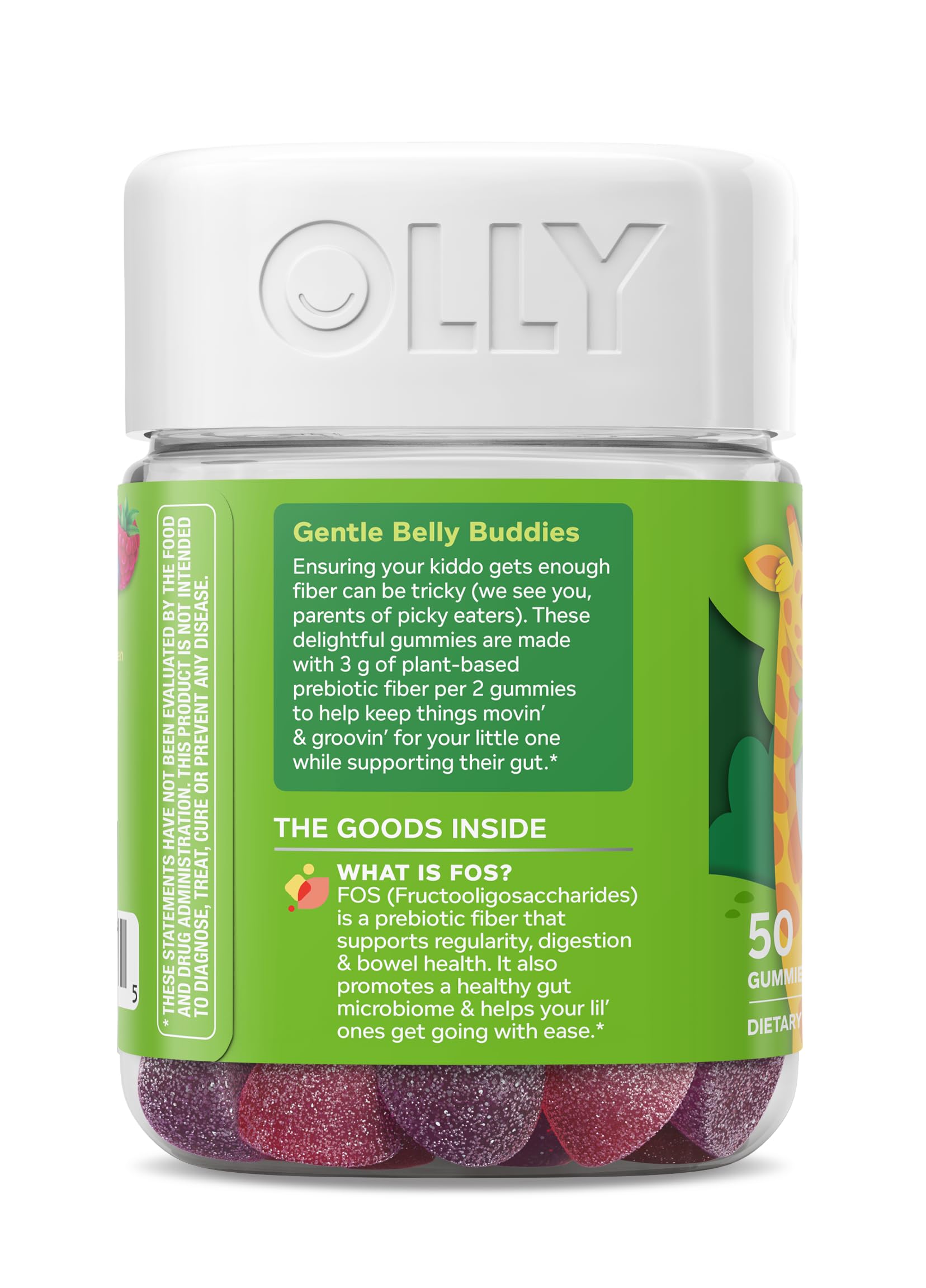 OLLY Kids Friendly Fiber Gummy, Digestion Support* Dietary Fiber - 50 Count — Amazon image 9