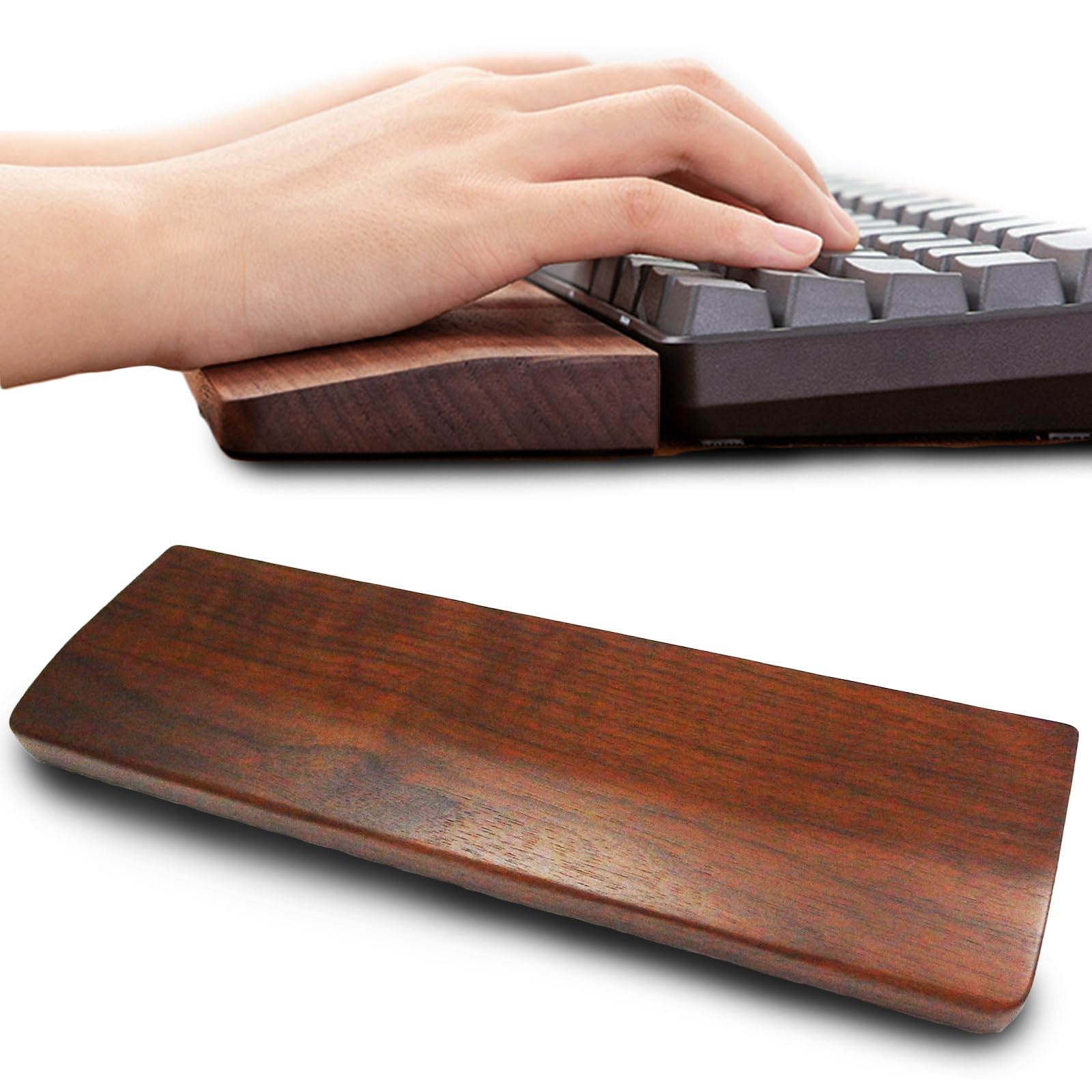 Amazon.co.jp：Silver & Style 木製 パームレスト リストレスト 60