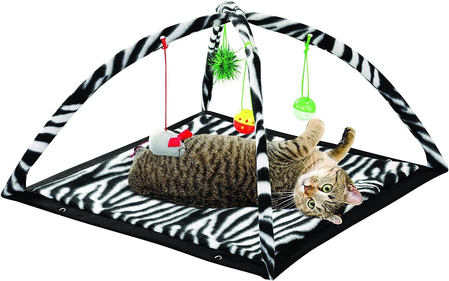 Cats Toys Get Exercise cat Activity Center Tent with Cat Hanging Toy Balls Furniture