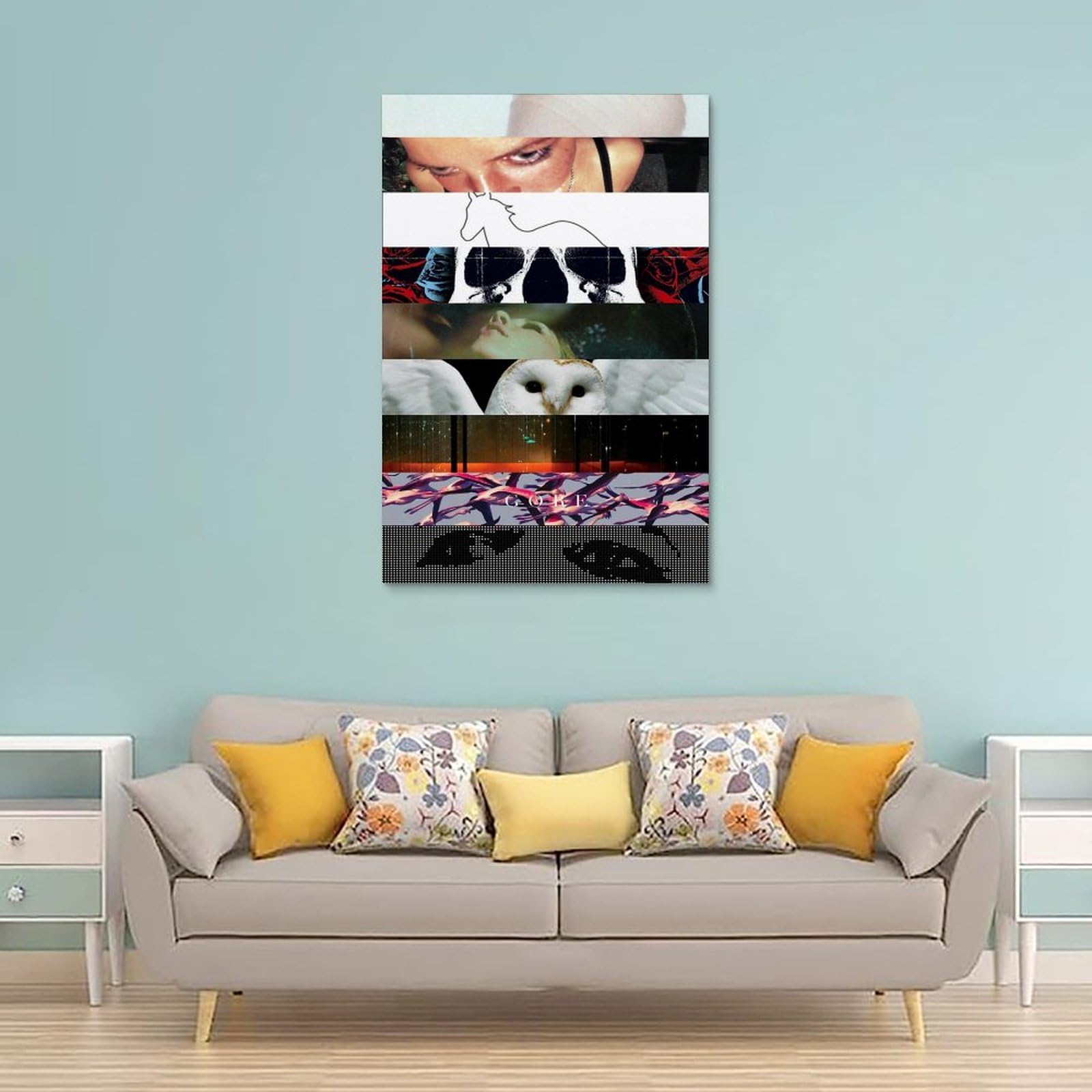 BBLKDZTX Lot 6 Affiches Toile Deftones – Couvertures Albums 20x30 Cm, Déco Chambre Rock Style 5