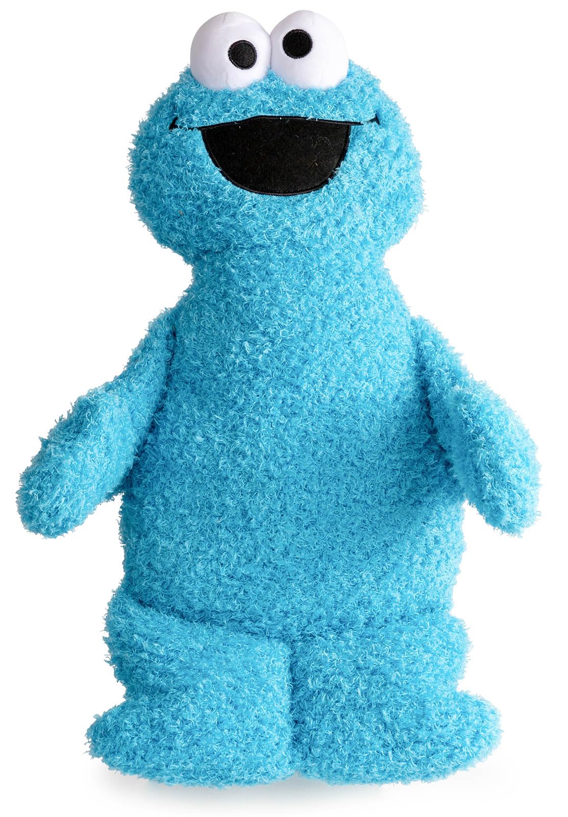 Jay Franco Sesame Street Plush Pillow Buddy - Soft Plushie Stuffed Pillow, 20 Inches, Blue - Cookie Monster