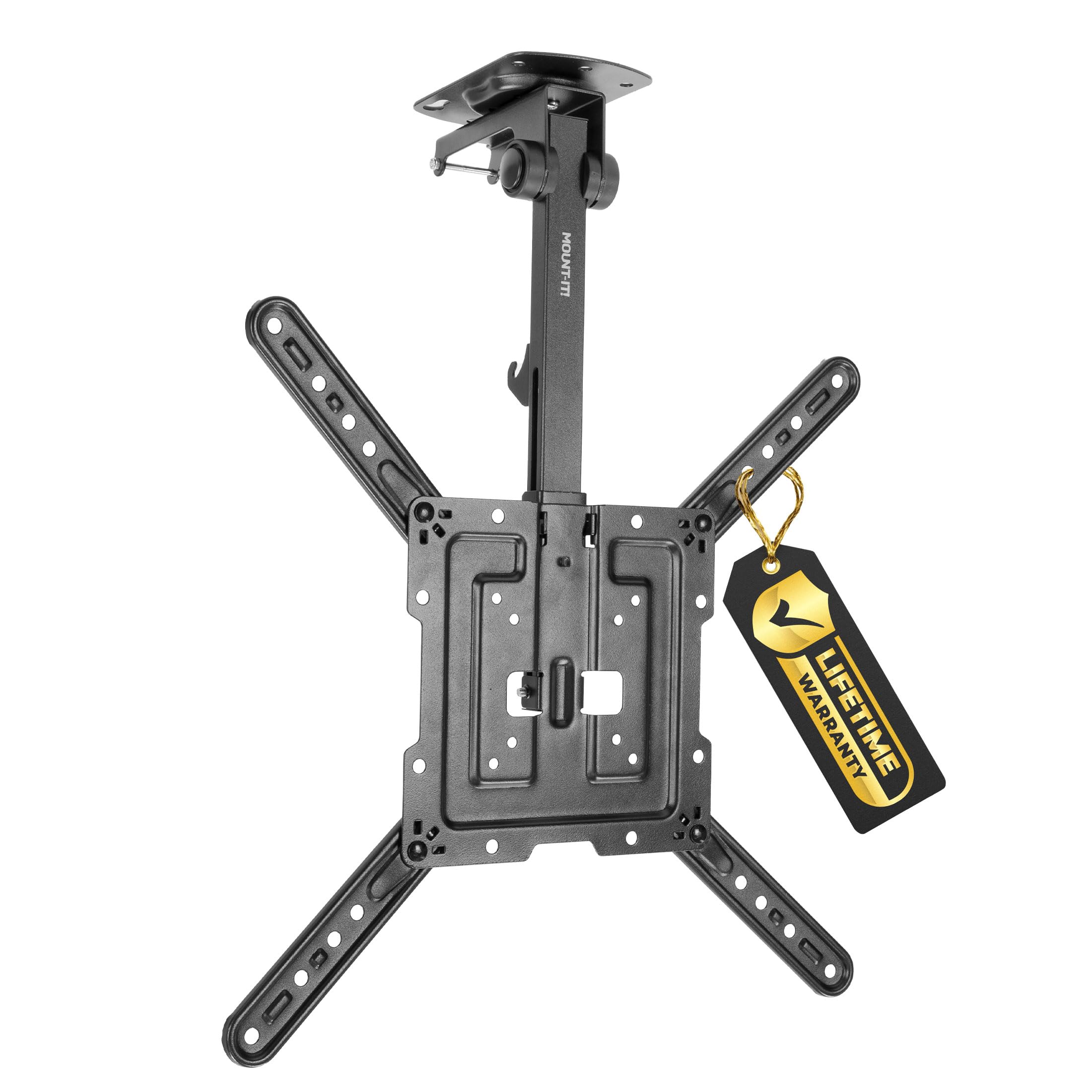 Mount-It! Flip Down TV Mount | Folding Ceiling TV Mount for 23 to