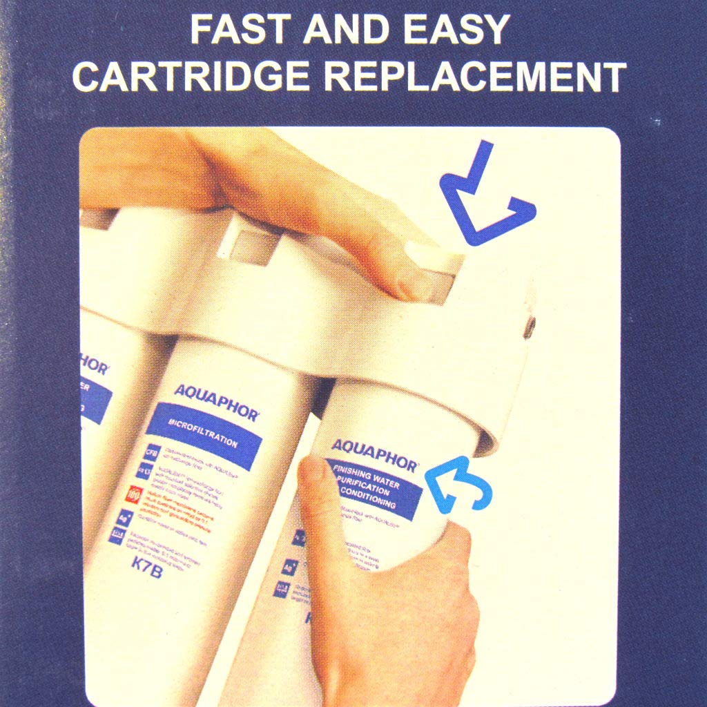 Aquaphor K5-K2-K7 - Juego de cartuchos de repuesto para filtro de agua para debajo del fregadero Aquaphor Crystal A (cristal-A)