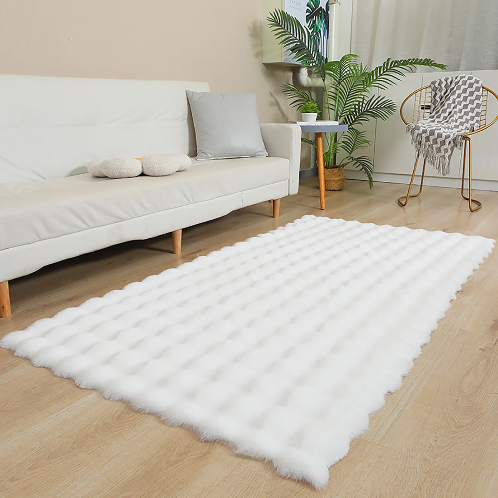 Tapis en peluche lavable pour éviter les glissades dans la chambre d'enfant