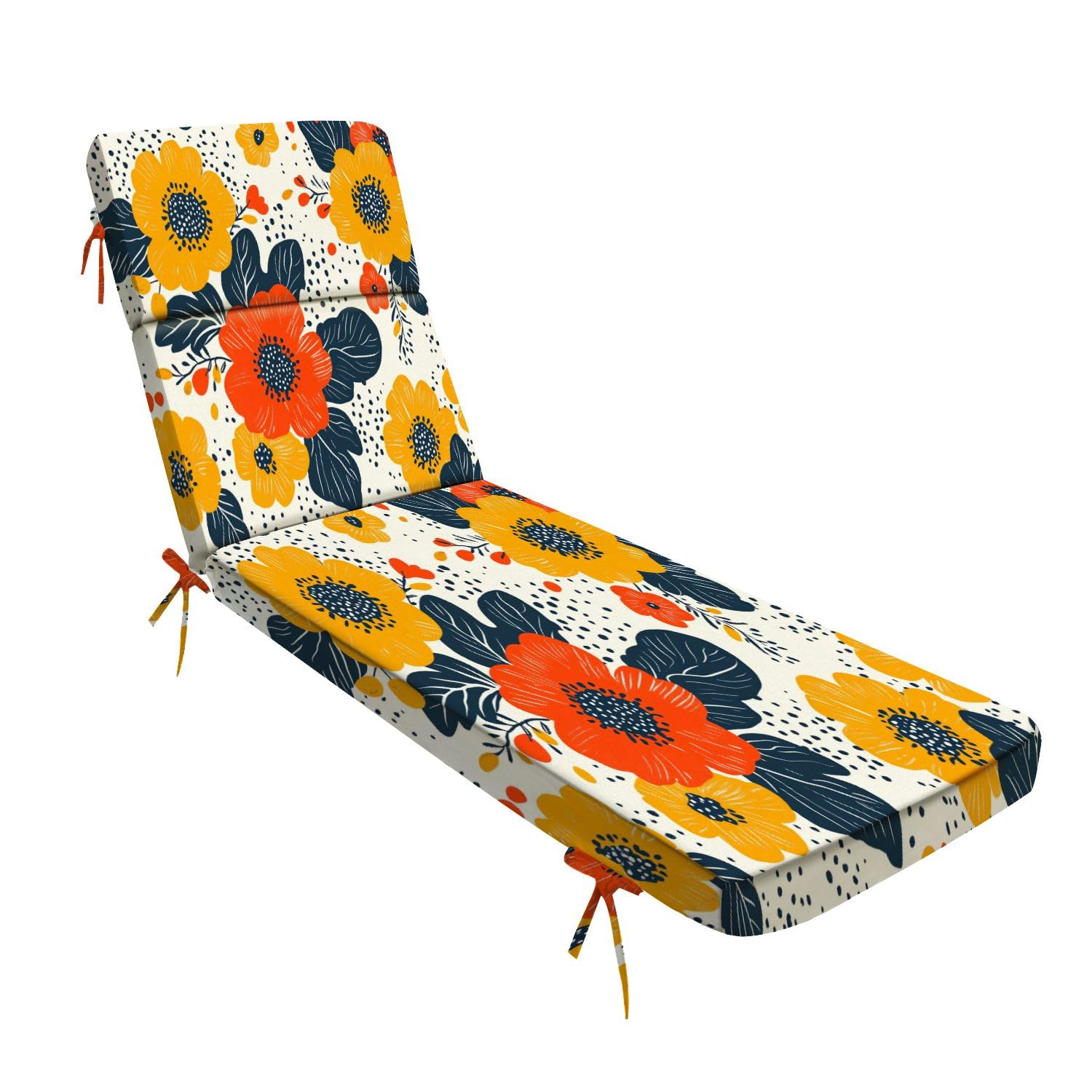 Amazon.com: Outdoor Chaise Lounge Chair Cushion, Floral Bright