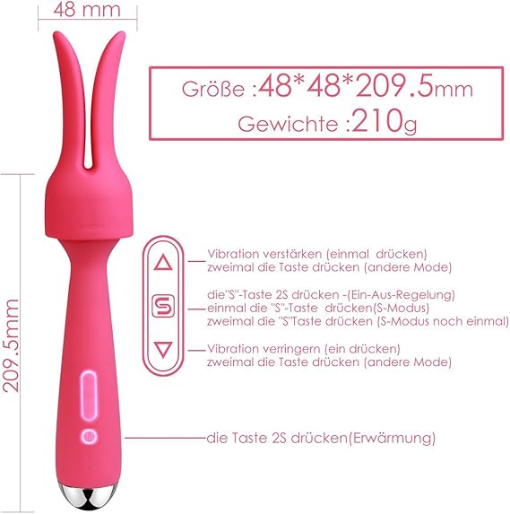 svkom Vibrador con función de calentamiento silicona Vibrador ...