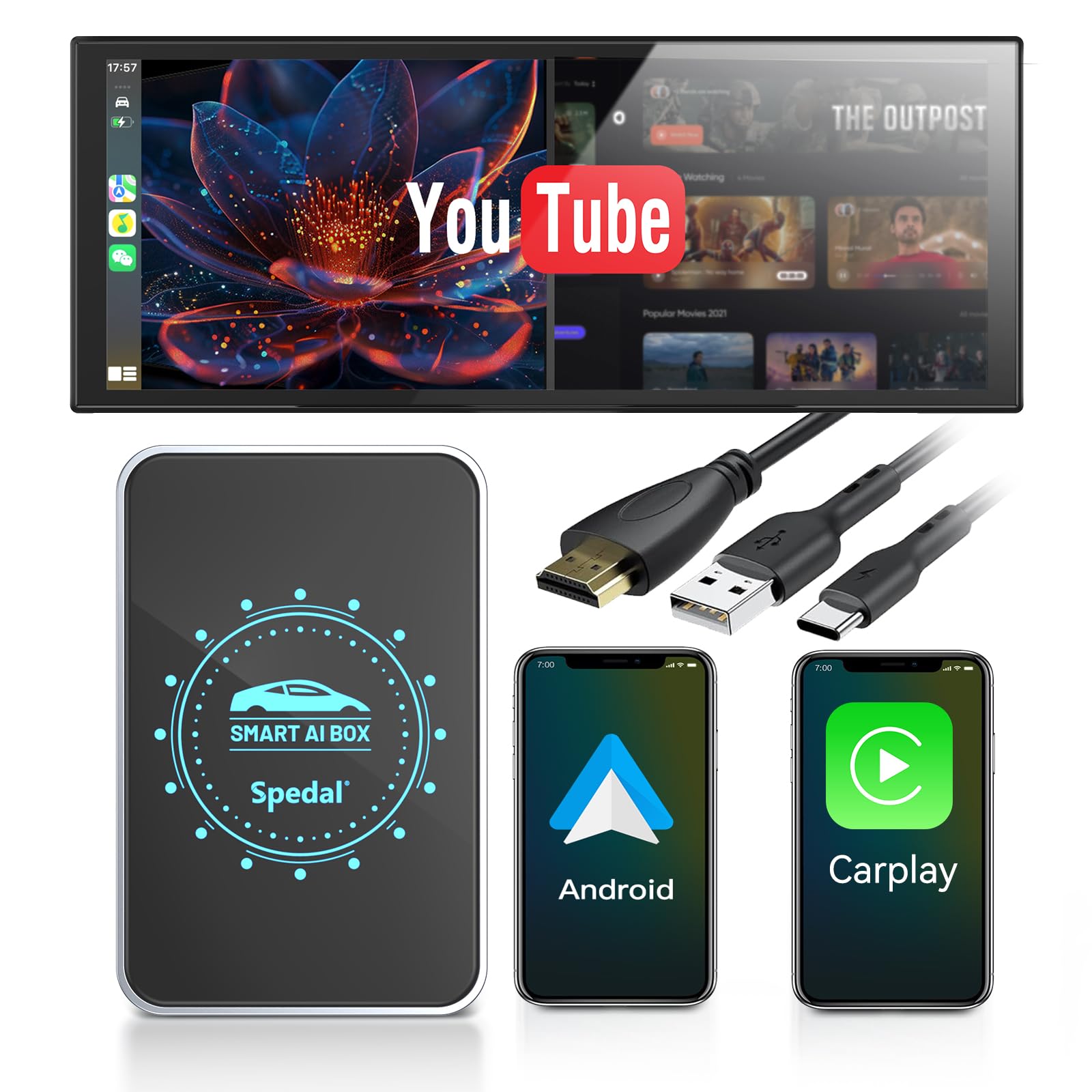 Amazon.com: Spedal Netflix CarPlay Adapter | Wireless Car Play