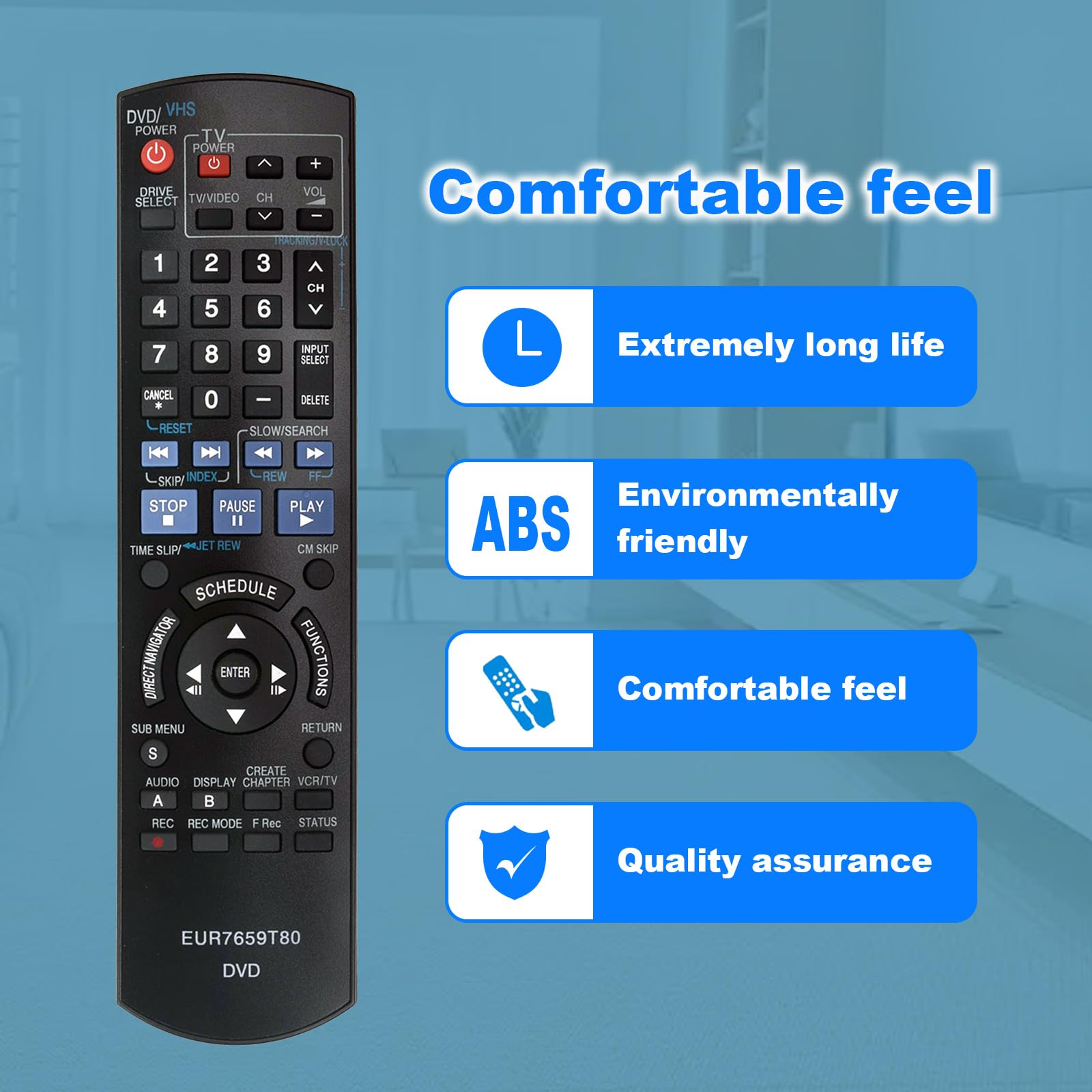 Amazon.com: New EUR7659T80 Replaced Remote fit for Panasonic DVD Amazon.com: New EUR7659T80 Replaced Remote fit for Panasonic DVD