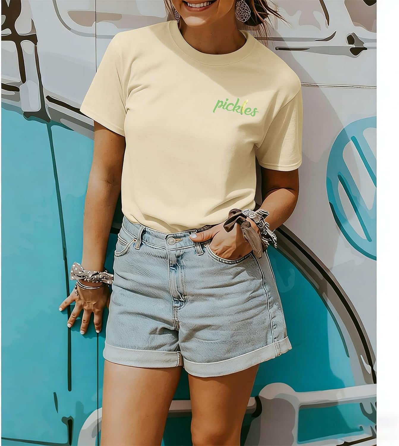 Pairxily Pickle Shirt Funny Pickles Jar Shirts for Women Graphic Vintage Tees Pickling Cucumbers Novelty Short Sleeve Gifts