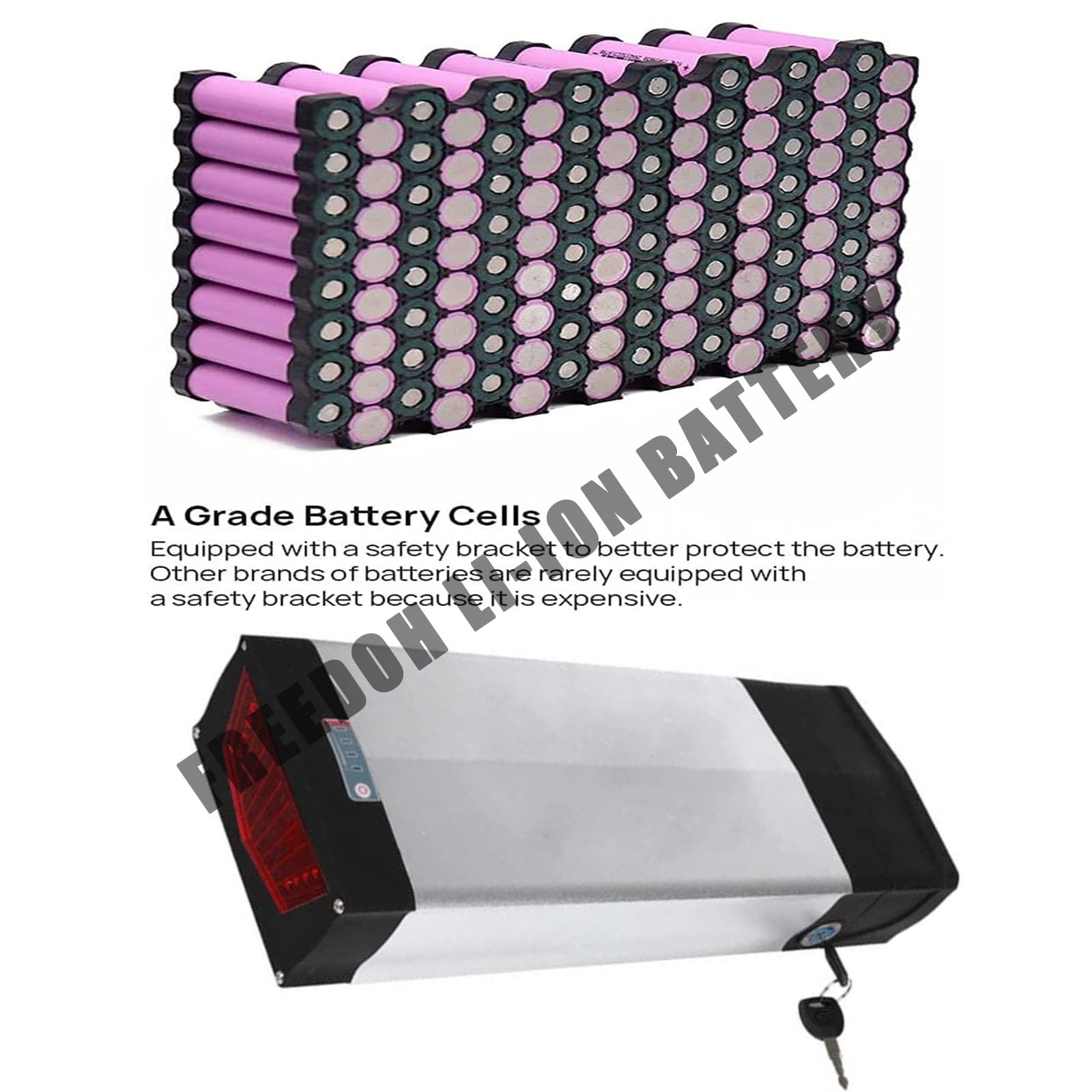 電動自転車　48V/20ah 大容量バッテリー 統合型電動自転車用 48V 20AH リチウム バッテリー、21700 セル