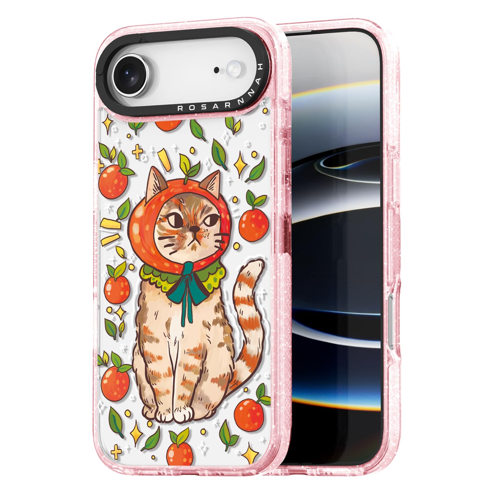 Coque iPhone Air durable et résistante aux chocs motif chat rose - 8