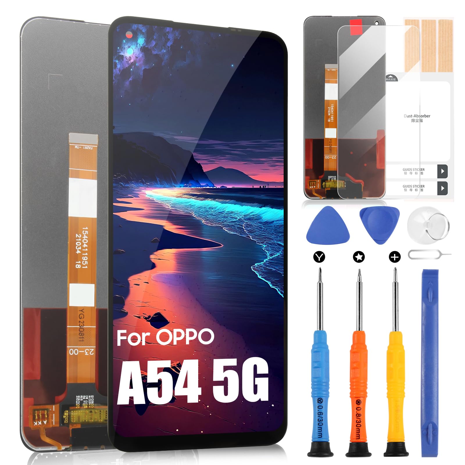 Écran LCD Tactile Avec Cadre Oppo A74 5G (CPH2197) - Noir - NKS Center