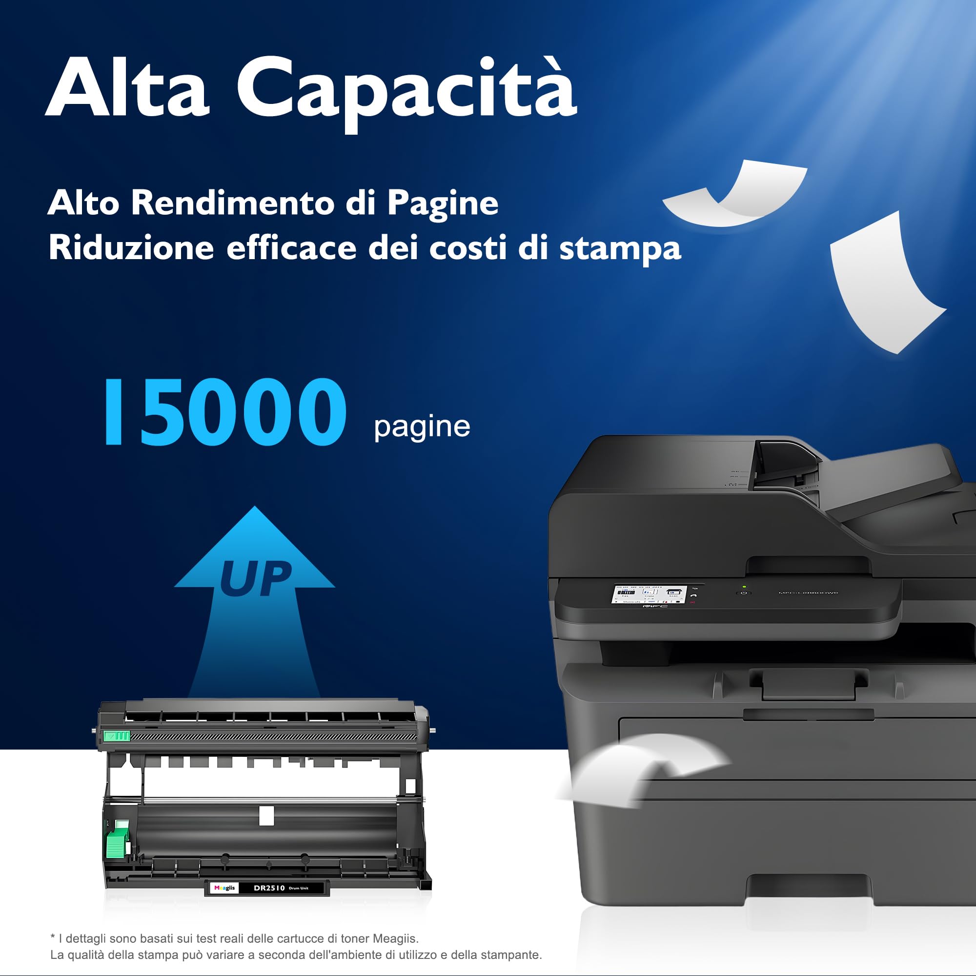 DR2510 Unità del tamburo Compatibile per Brother DR2510 DR-2510 tamburo per Brother HL-L2400DW HL-L2400DWE HL-L2445DW DCP-L2620DW DCP-L2627DW DCP-L2627DWXL DCP-L2627DWE (1 PACK)