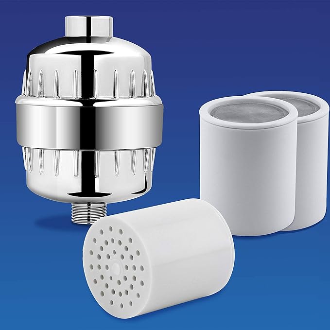 AquaBliss SF220 Shower Filter with 1 Replaceable MultiStage Filter