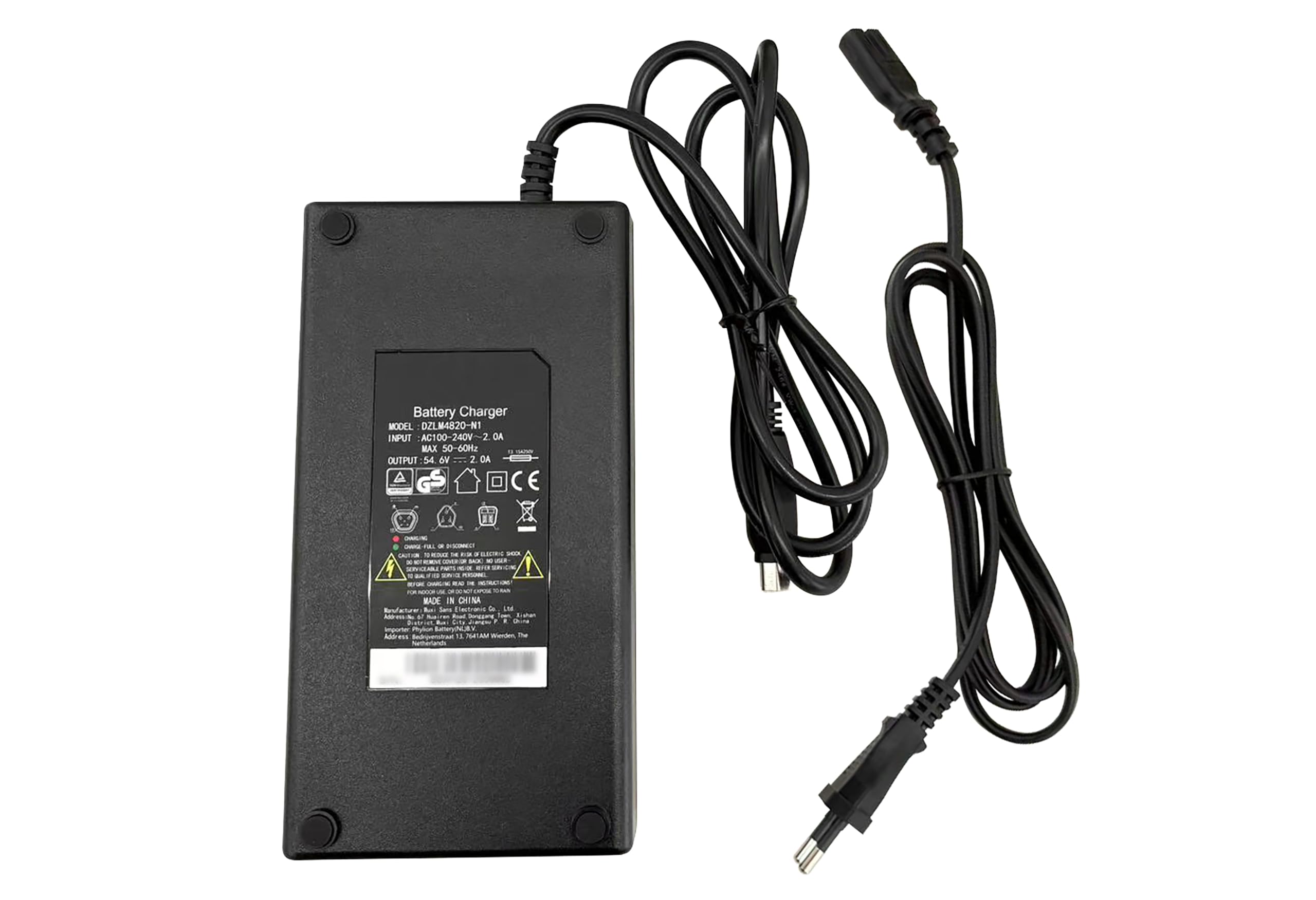 PowerSmart 54.6V Ladegerät für 48V Fischer Montis EM 1724, EM 1862.2