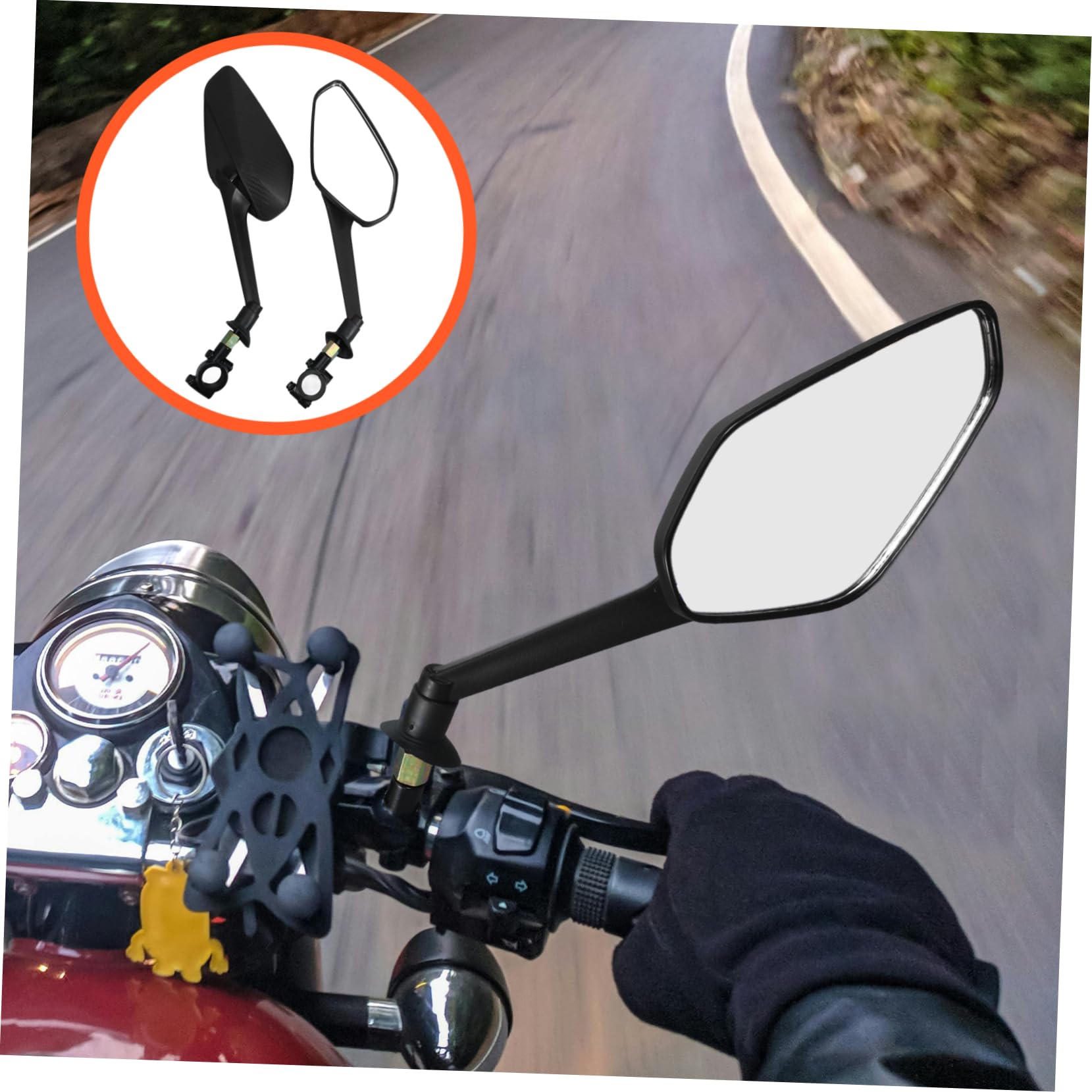 POPETPOP 3 Ensembles Vélo Miroir Vélo Électrique Modifié Miroir Cycle Visualisation Fournir Vue Arrière Pour Rétroviseur Remplacer s Guidon Rétroviseur
