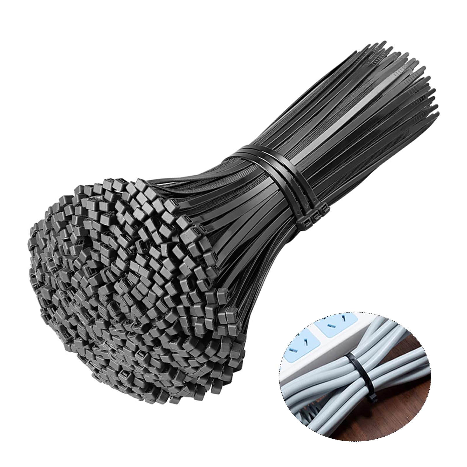 Yolistar 250 Stück Kabelbinder Schwarz 300mm x 3.6 mm, Hitze