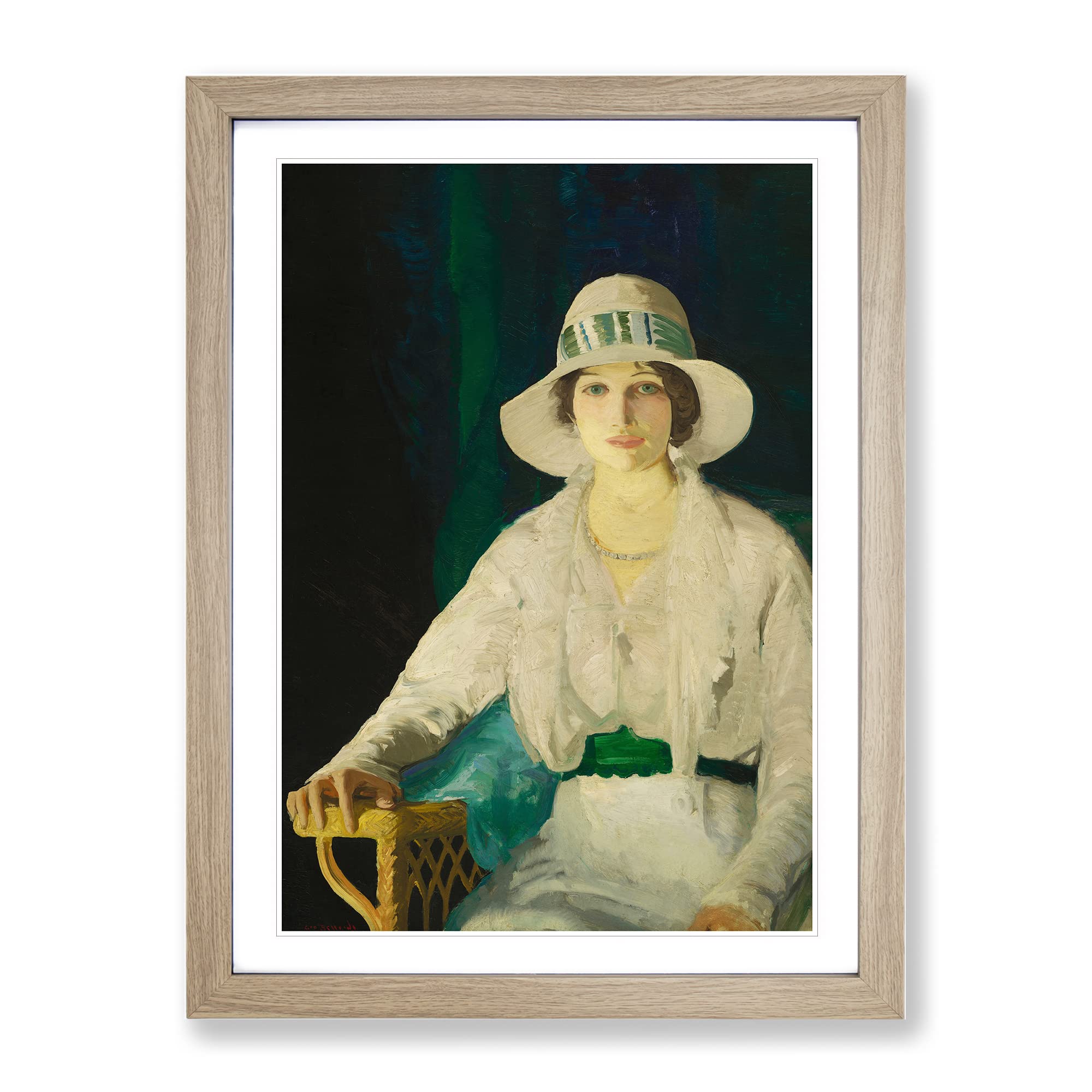 Mrs. Randall Davey By George Bellows Classic Painting Framed Wall Art Print