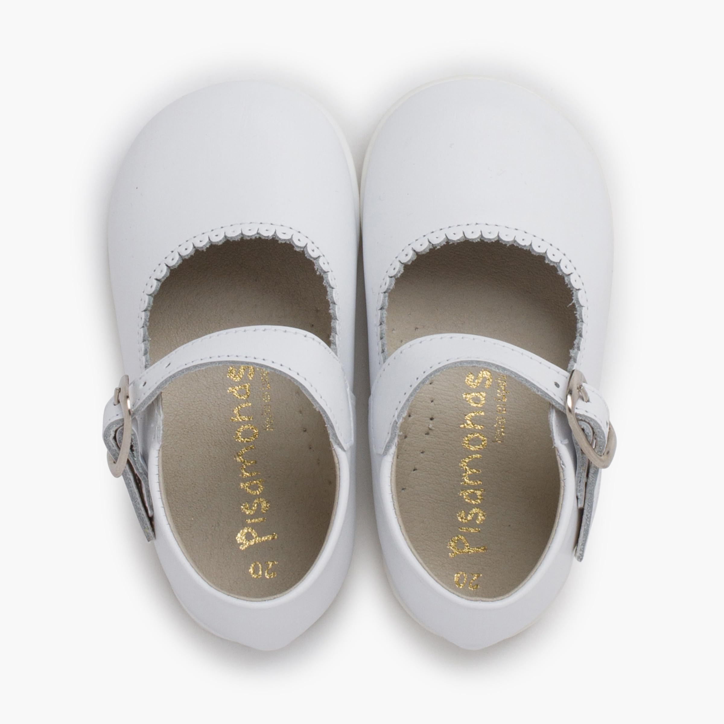 Pisamonas Scarpe Primi Passi Bambina Pelle Fibbia