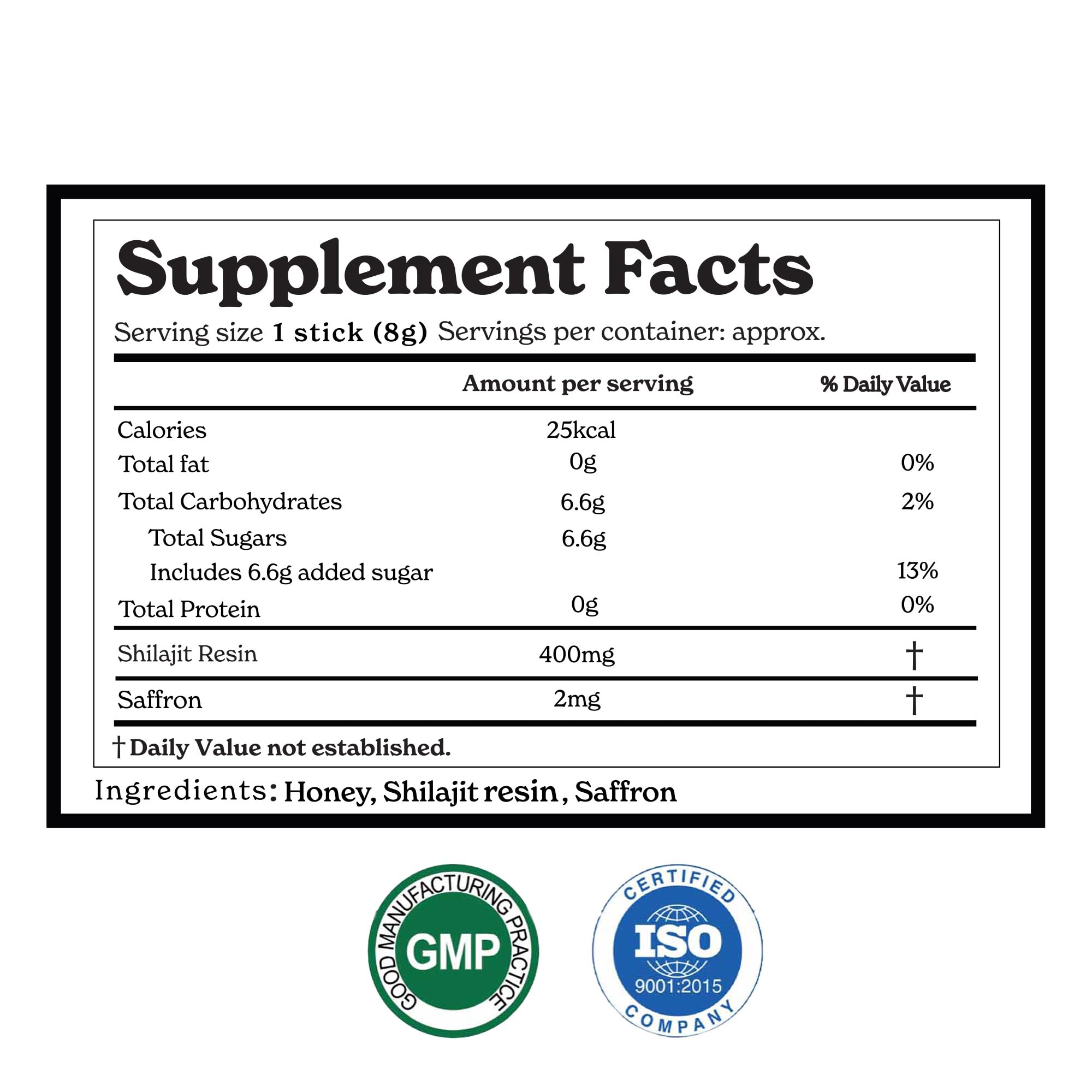 Pure Himalayan Shilajit Sticks with Organic Honey, Saffron Easy to Consume Shilajit 30 Sticks for Energy Boost & Immune Support, 85+ Trace Minerals, 75%+ Fulvic Acid