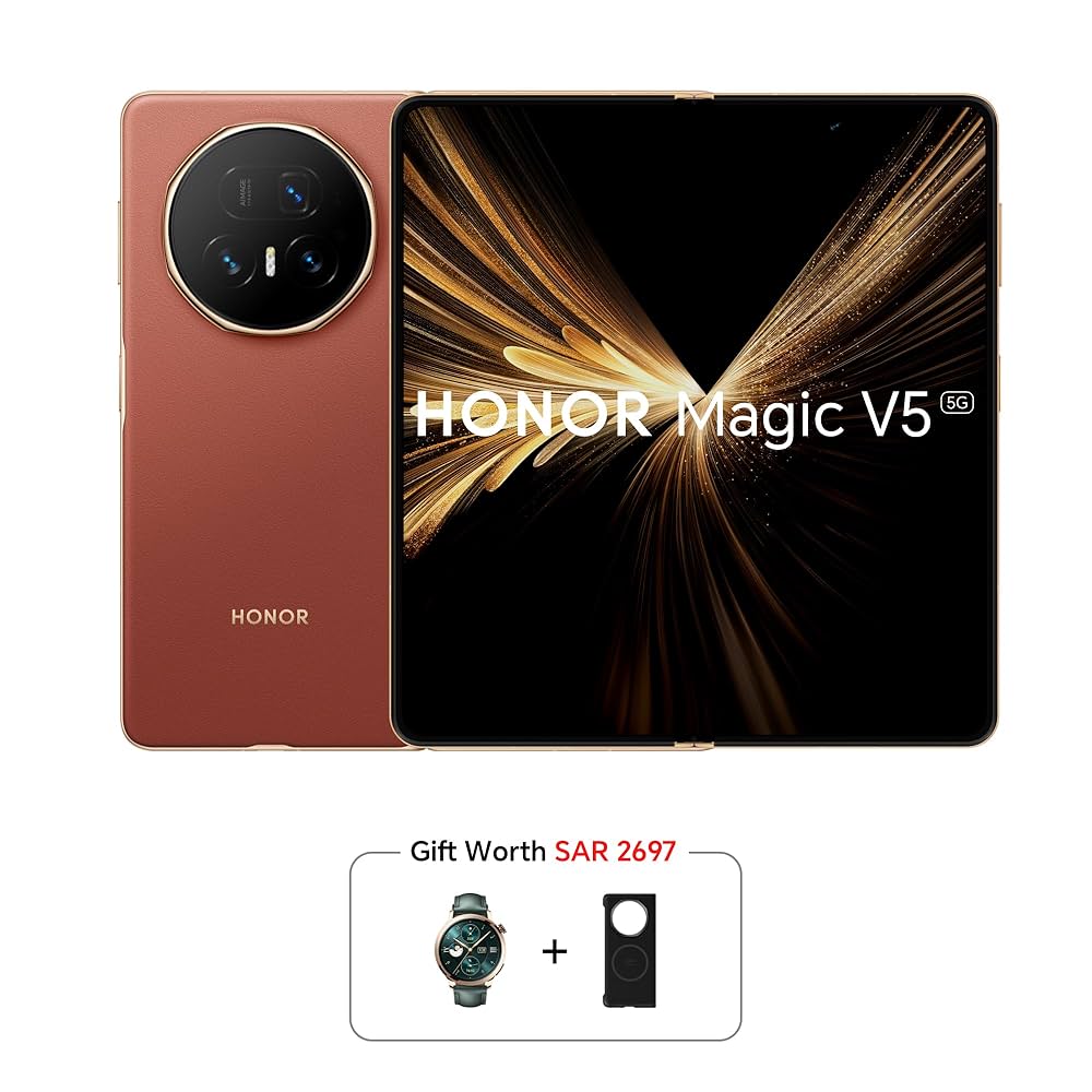 スマートフォン本体 HONOR MAGIC V5 Brownish Red 16-512GB スマートフォン本体 HONOR MAGIC V5 Brownish Red 16-512GB