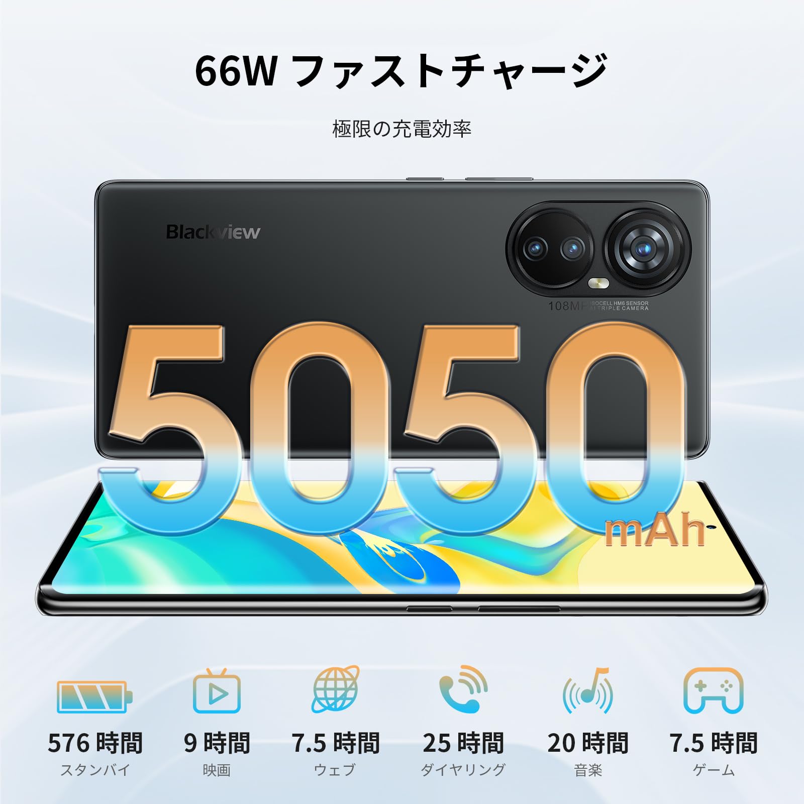 Amazon | Blackview A200Pro SIMフリー スマホ 24GB + 256GB Helio G99