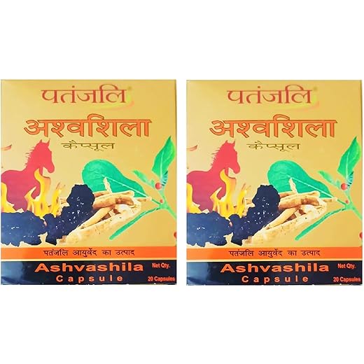 Patanjali Ashvashila Capsule 20 cap pack - 5x