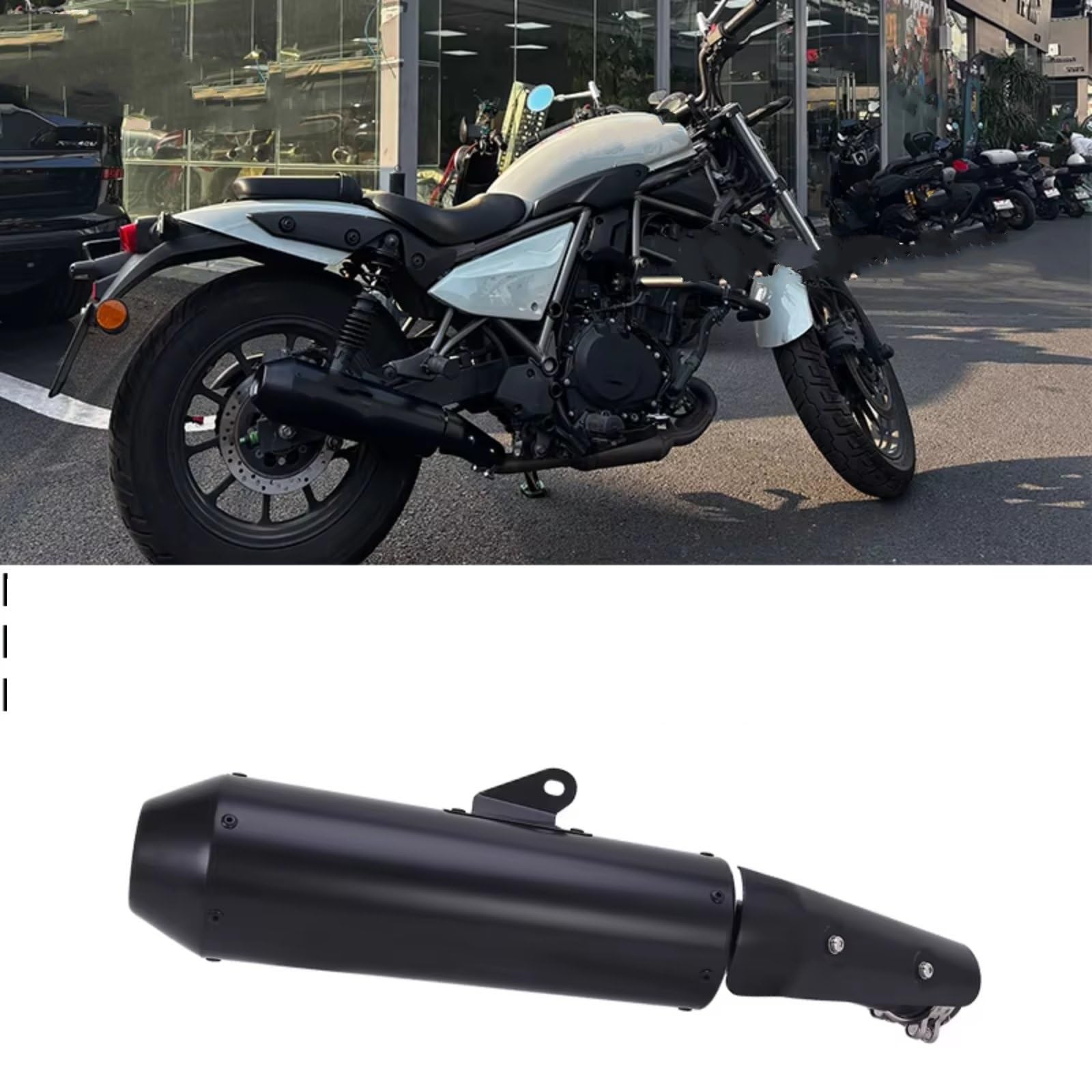 Silenziatore Scarico Moto Per Kawasaki Per Eliminator 400 450 500 SE 2023-2026 Di Scarico Moto Espace Silenziatore DB Killer Slip On