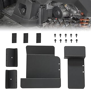 Fender Flares Compatible with Ranger XP 1000, KEMIMOTO Rear Mud Guards Battery Compartment Compatible with 2017-2023 Ranger XP 1000 / Crew Mud Flaps Accessories