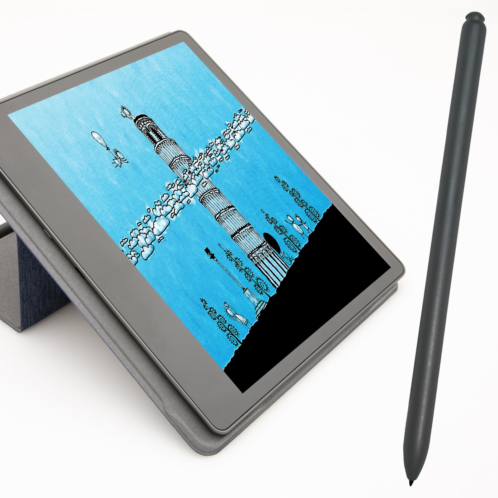 Caneta premium compatível com Kindle Scribe com borracha
