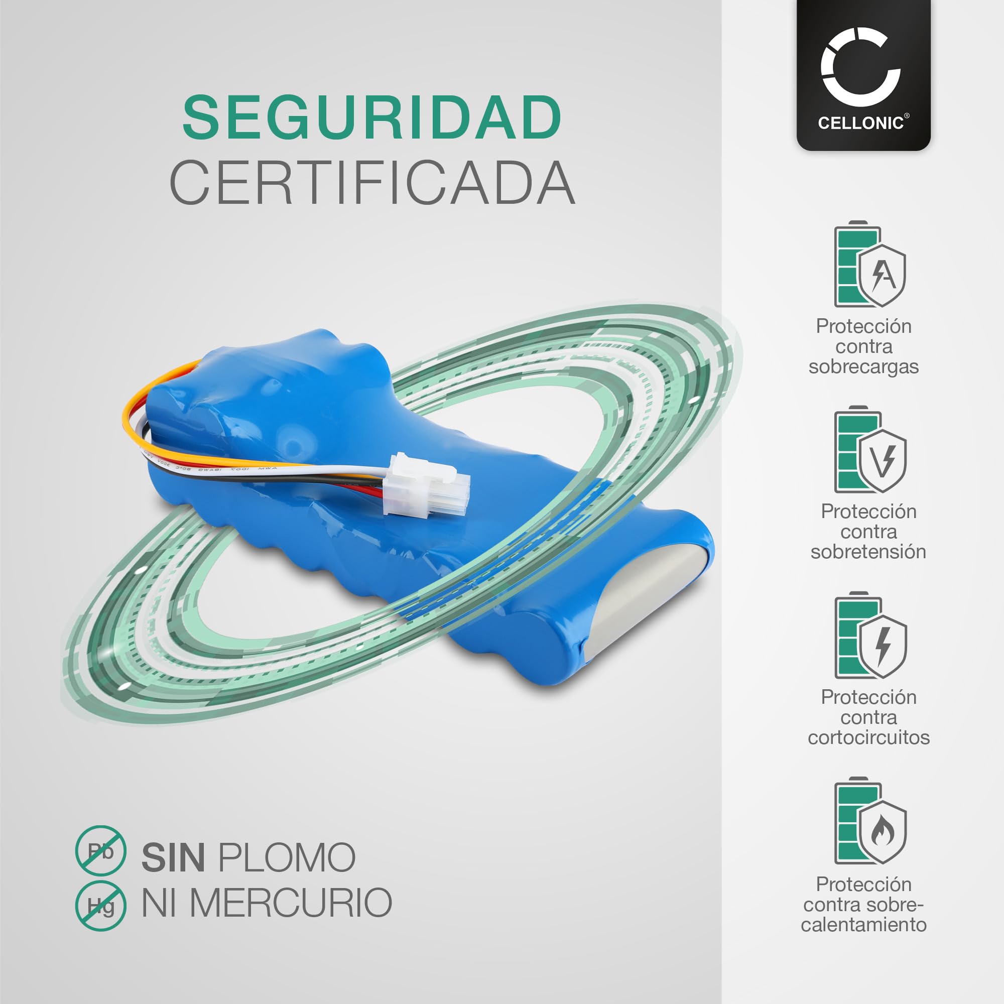 CELLONIC® 18V Batería Repuesto para Husqvarna Automower 420/440 / 320/550/ 520 Accu Sustitución 580 68 33-01, 580 68 33-02,580 68 33-03 5200mAh Li Ion