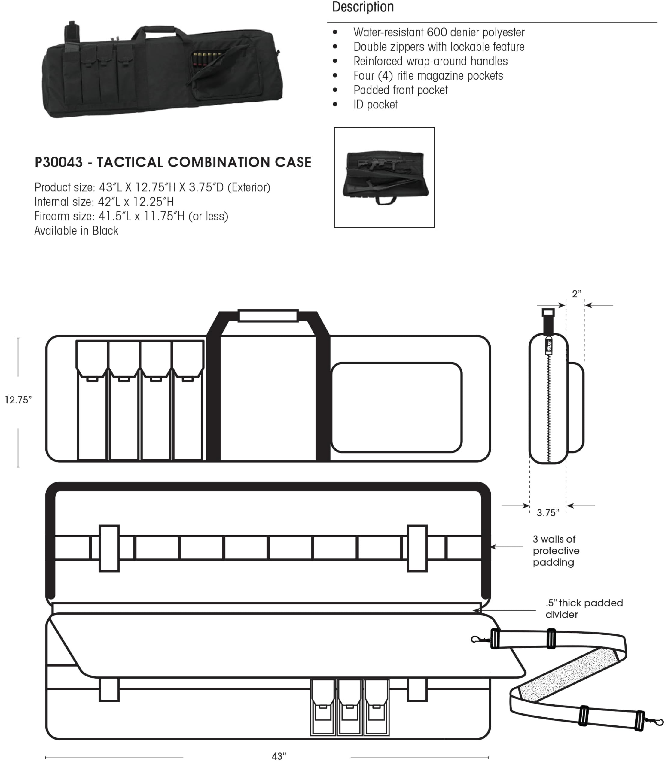 米軍実物　CASE SET TRANSPORT&STORAGE ケース②送料無料 Amazon.com: US PeaceKeeper Products P30043 - Tactical Combination