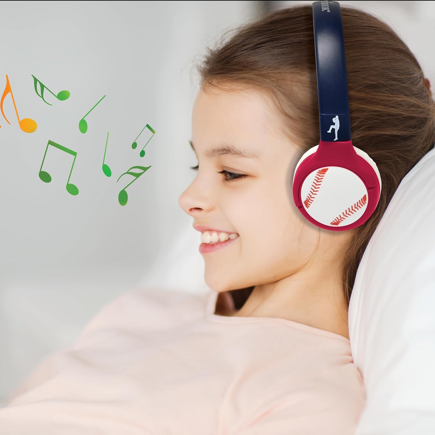 LEXiBOOK, Baseball, 2-in-1 Bluetooth & Wired Headphones with Microphone and Control Buttons, Foldable and Adjustable, Long-Lasting Rechargeable Battery, HPBT010BL - Image 6