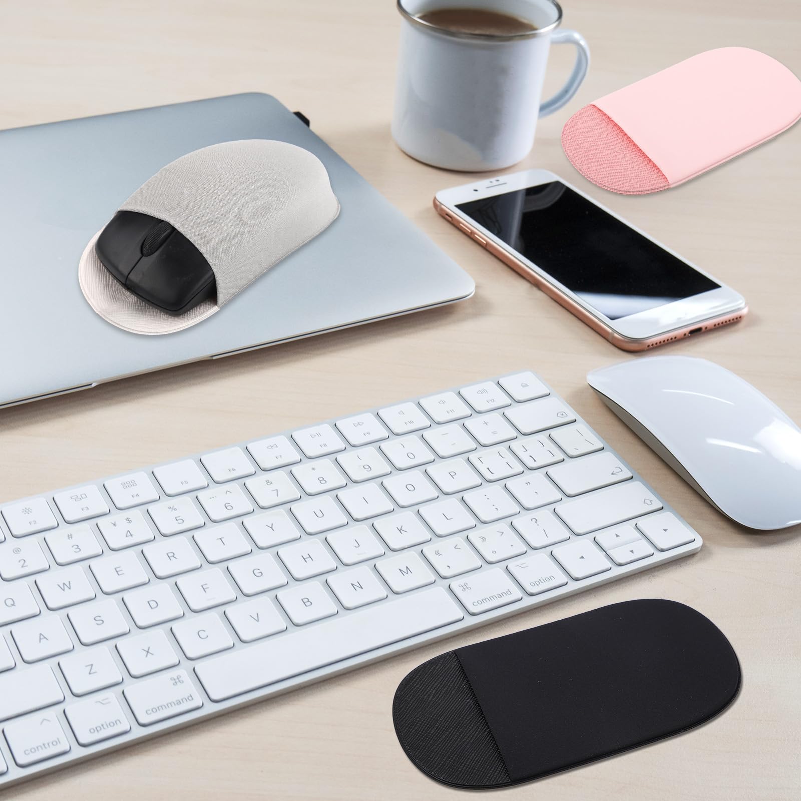 Computer Accessory Organizer 3pcs Universal Stick-On Mouse Pouches ...