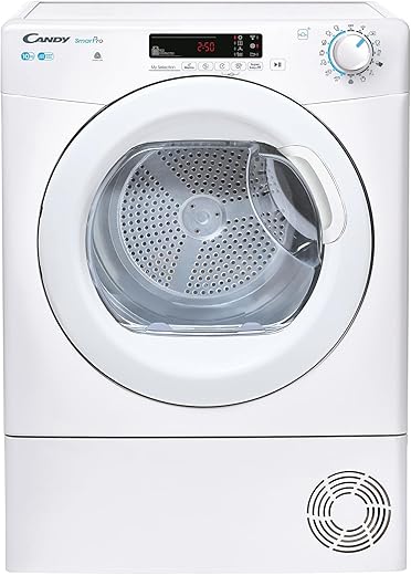 Candy Smart Pro CSOE C10DG-S Asciugatrice a Condensazione, 10kg, 68 dBA, 16...