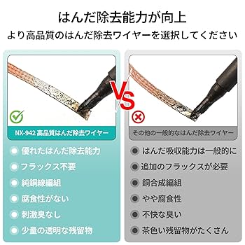 半券 Amazon | BEEYUIHF はんだ除去ウィックブレイド、2.5 mm 幅 3