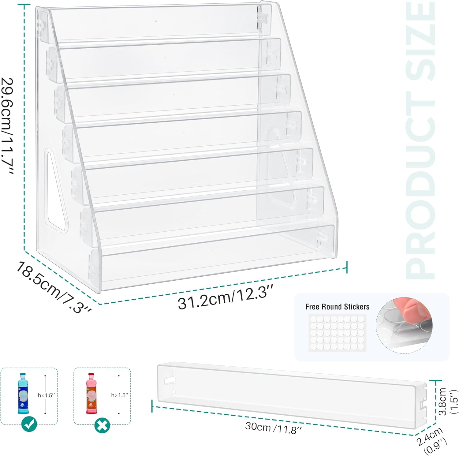 Mini Brand Organizer Display Rack for Mini Brands Collector Toys of 7 Layers Mini Brand Display (Mini Brand Are Not Included)