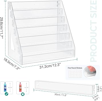 Mini Brand Organizer Display Rack of 7 Layers Mini Brand Display