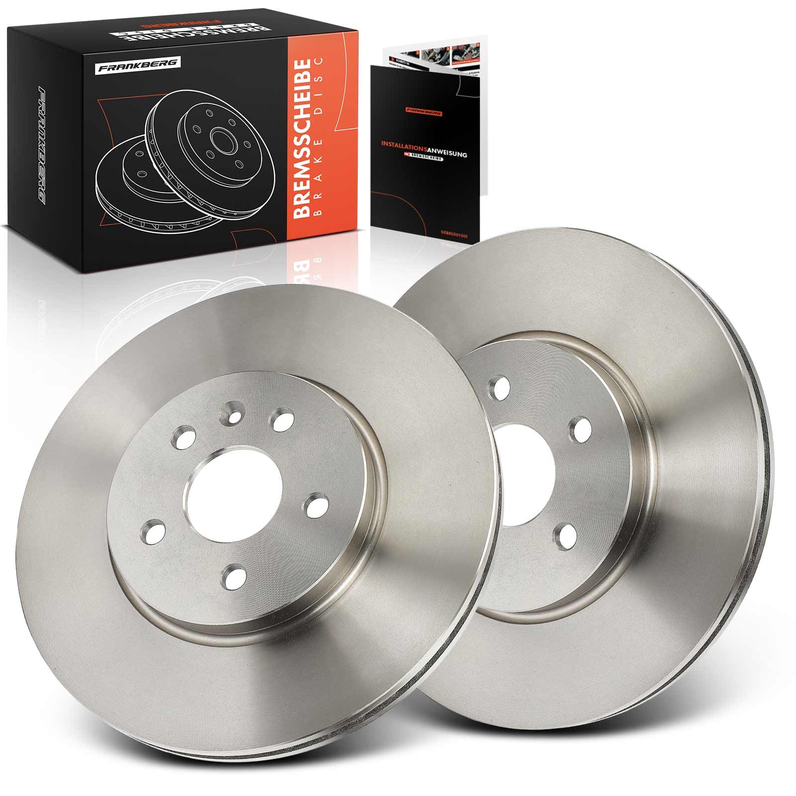 Frankberg 2 discos de freno delanteros ventilados de ⌀300 mm 13502059 | Compatible con: Mokka/Mokka X J13, Trax