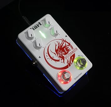 Maker hart Distormoth/Distortion dual-tone distortion pedal with metal switch High-Frequency Sharp Distortion,Extended Sustain effects pedal