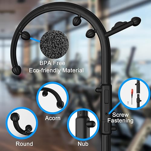 Miniatura 5 de AISZG Masajeador de espalda y cuello, bastón de punto gatillo de masaje, regalos de cumpleaños para mujeres, hombres, ella, él, mamá, regalos del