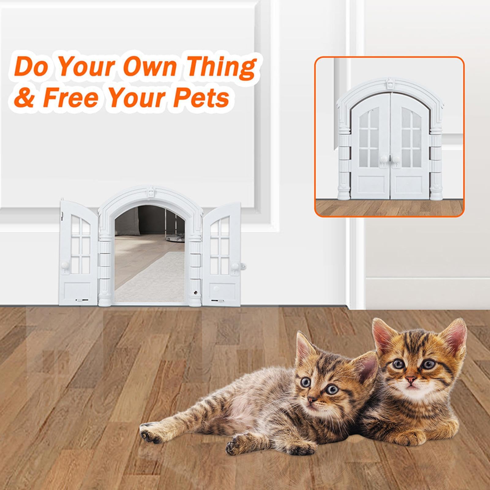 猫用 ペットドア 屋外用 Amazon.co.jp: 屋外ドア用キャットドア | 猫ドア犬猫用フラップなし