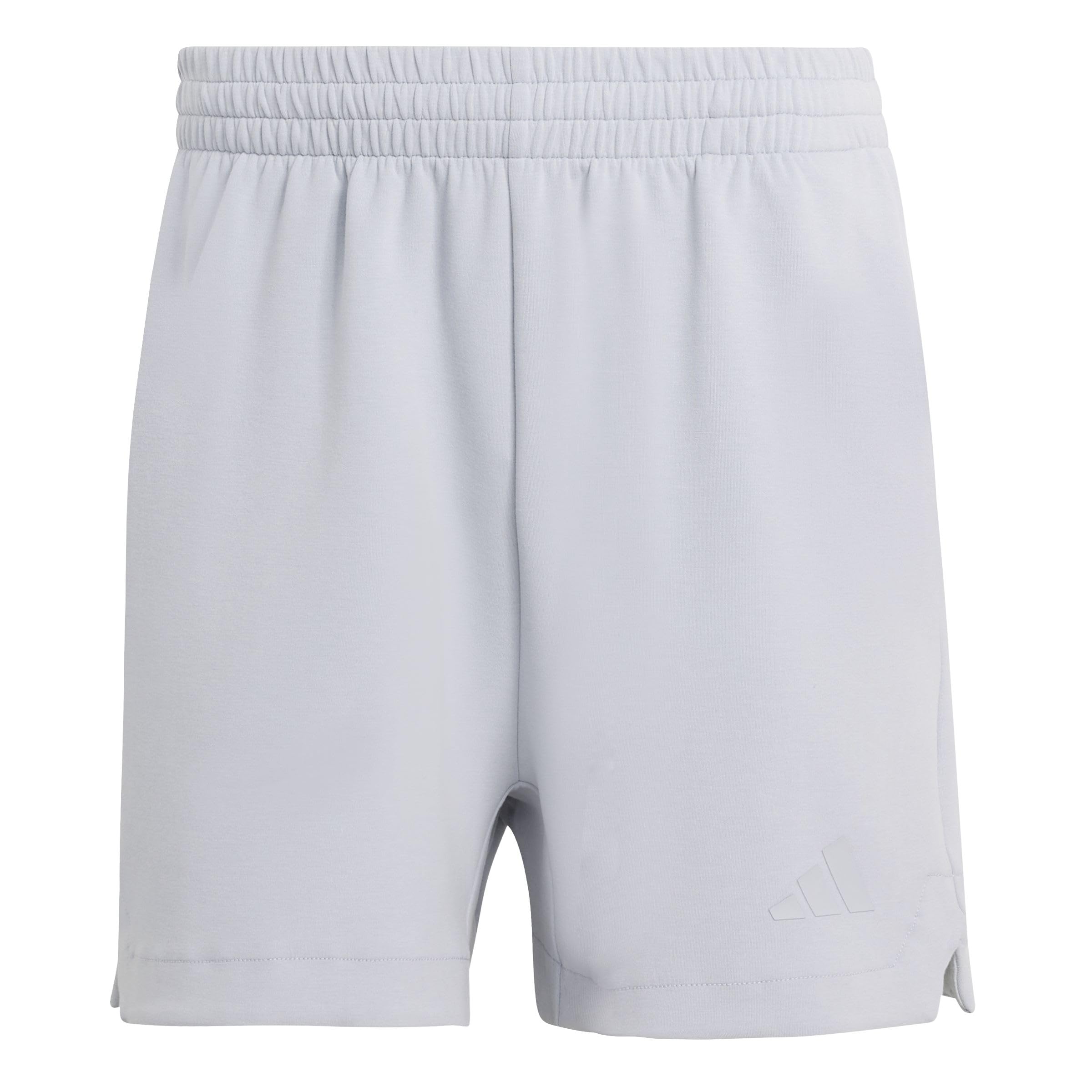 adidas Men's Soft LUX Shorts, Halo Silver, L