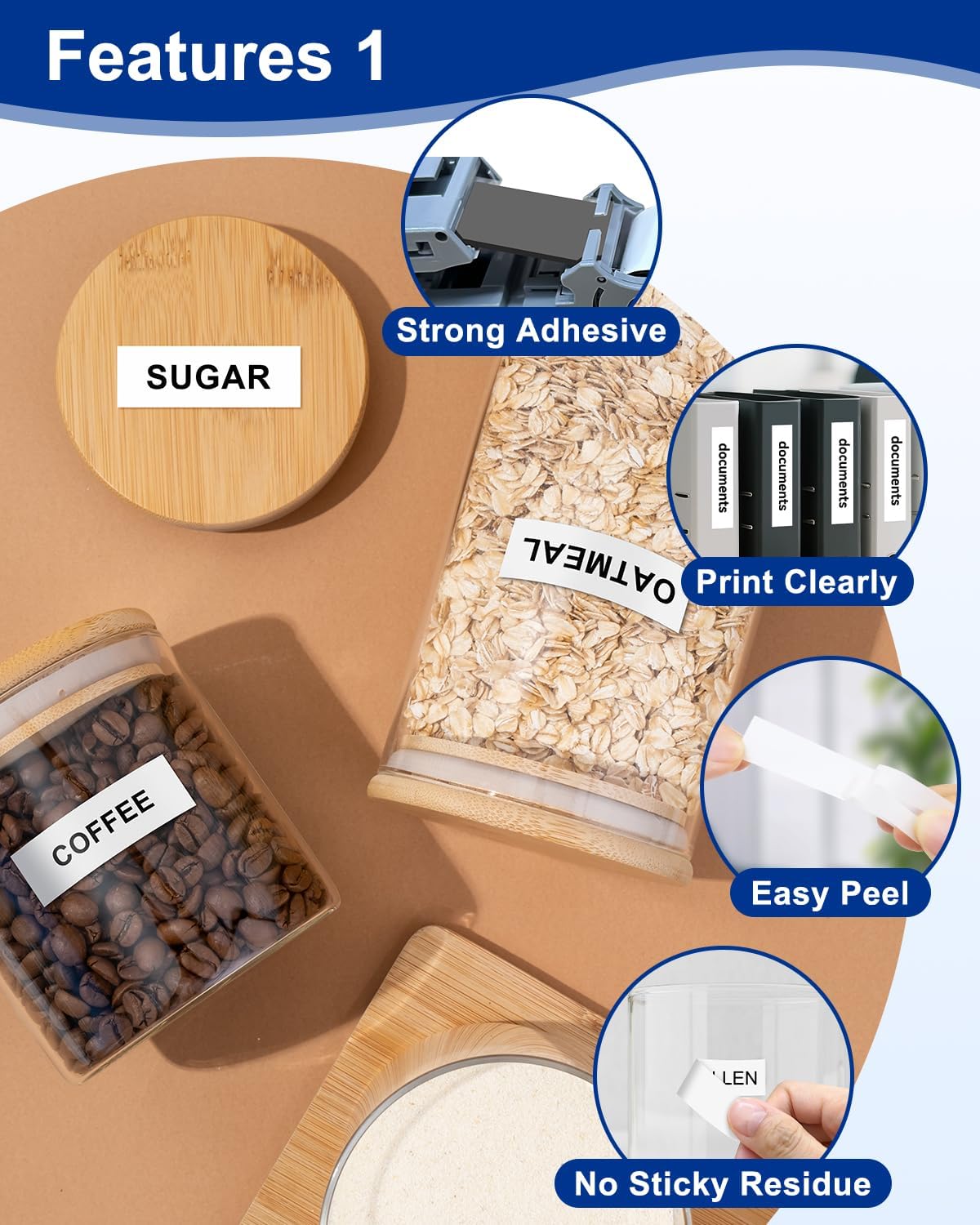 24mm 0.94 Laminated White Label Maker Tape Compatible for Brother TZe-251 P-Touch Label Tape TZe251 TZ-251 Black on White 1 Inch TZe Tz Tape Work for Brother PT-D600 PT-D610BT PTP700 PTP710BT, 4-Pack