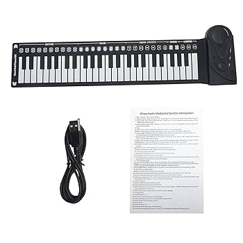 Roll Up Piano,49 Keys Electric Piano Keyboard,Portable