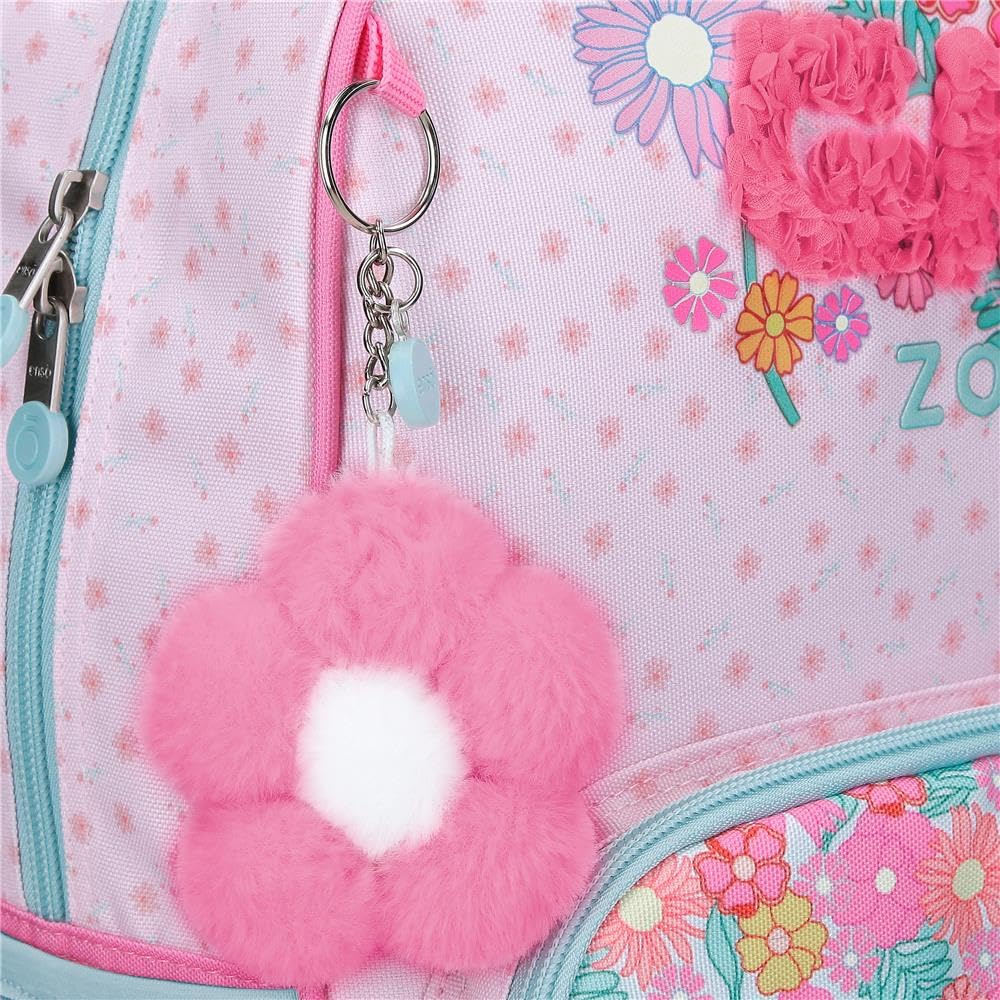 Enso Girl Zone Mochila Infantil, Mochila Escolar, Fabricada en Poliéster, Ruedas Dobles de Giro multidireccional, Múltiples Formas de Usarlo, Rosa