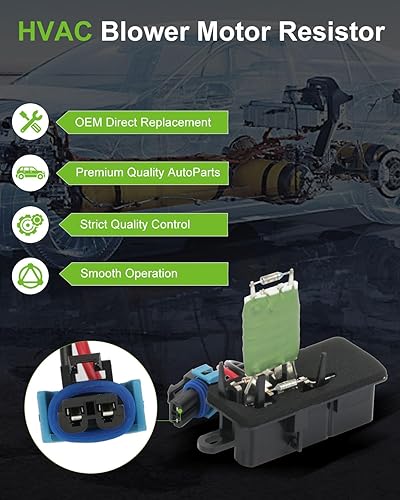 Miniatura 332 de SCITOO Resistencia de motor de ventilador HVAC para 2008-2013 para Chrysler 300/2008-2016 para Town & Country/2008-2010 para Dodge Charger/2008-2018